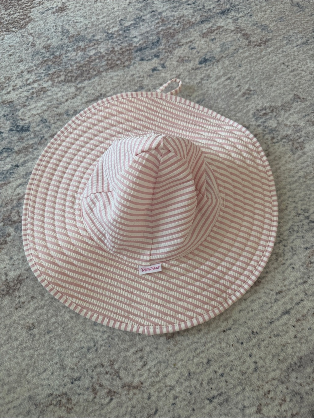 Baby girl RuffleButts hat 0-12mo
